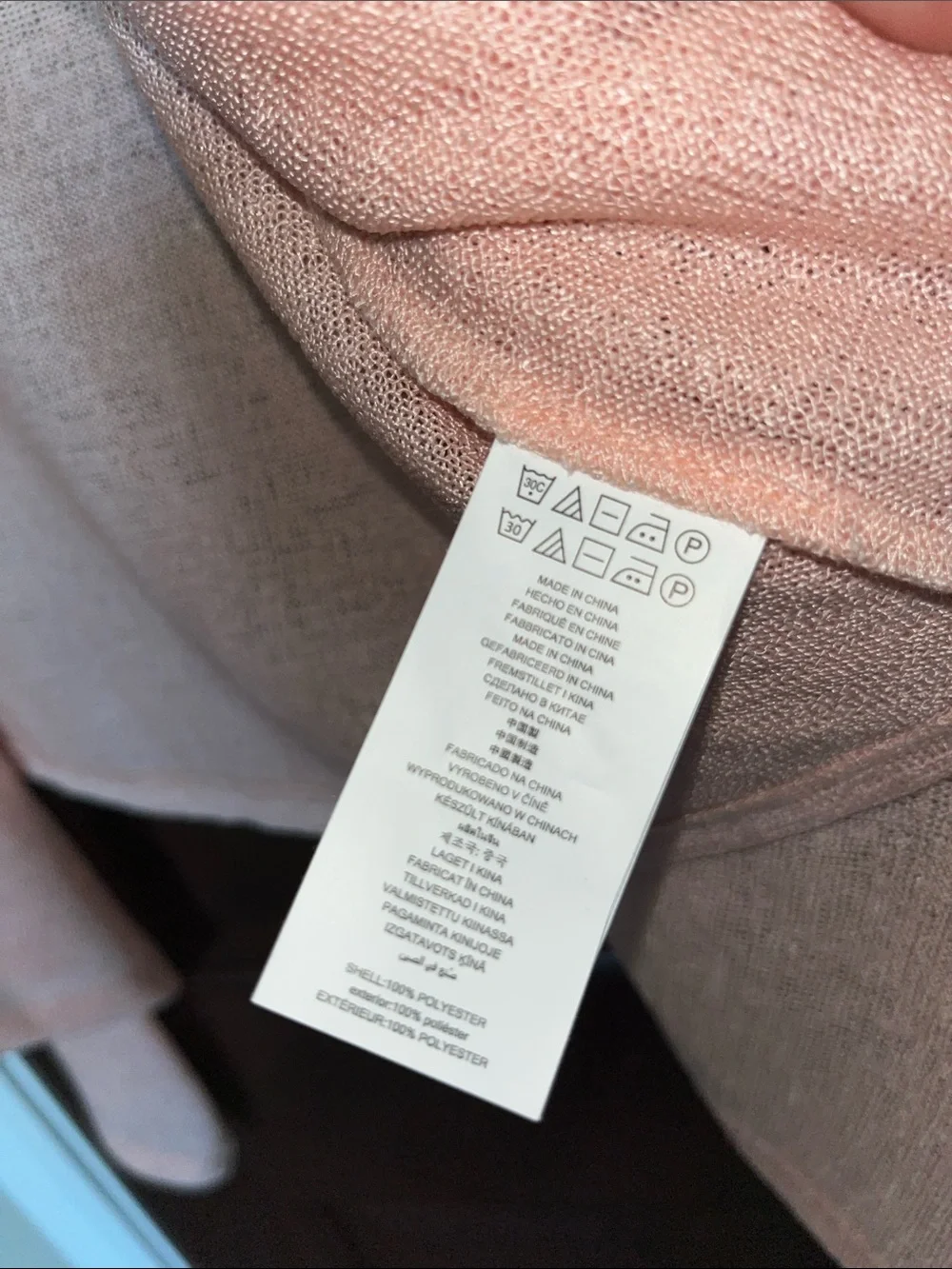 Michael Kors Light Pink Open-Front Draped Cardigan